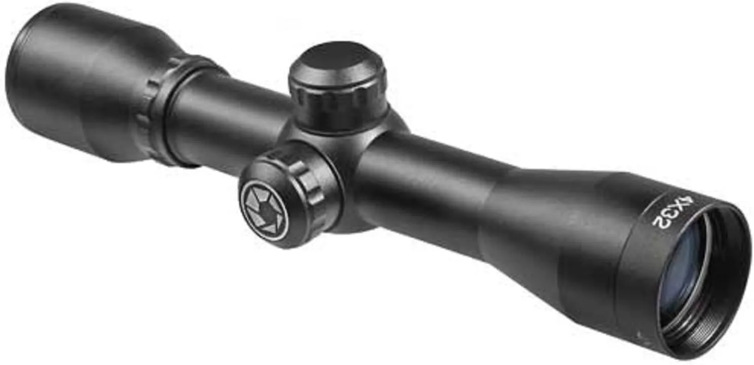 Barska AC12182 4x32 Compact Contour Crossbow Scope – Lightweight, Durable, and Long Eye Relief for Comfortable Shooting