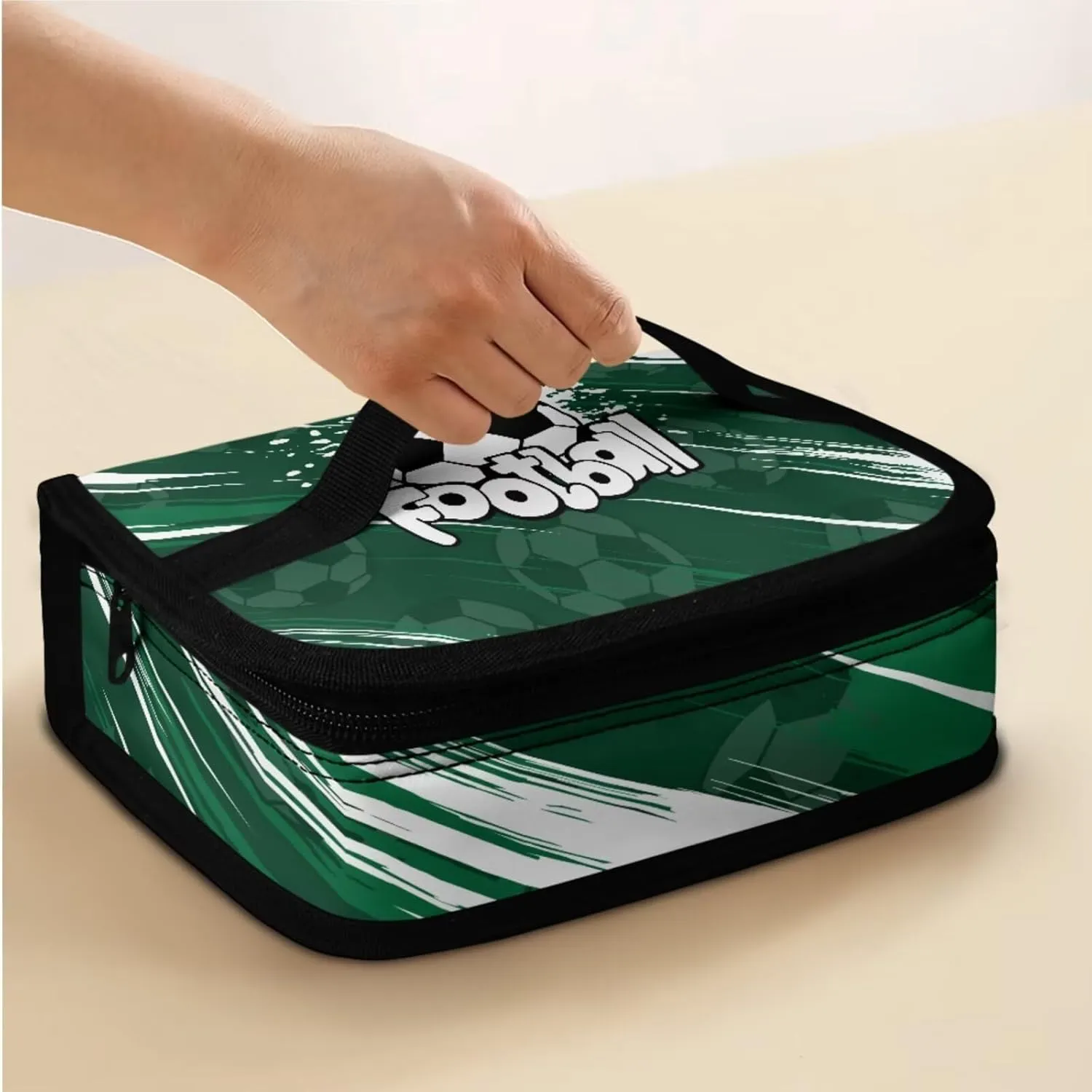 Basketball 3 Piece Backpack Set for Boys 3rd Grade Waterproof and Oil Proof Meal Bag Lunch Box 17 inch Portable School Bag for Middle School Junior Middle School