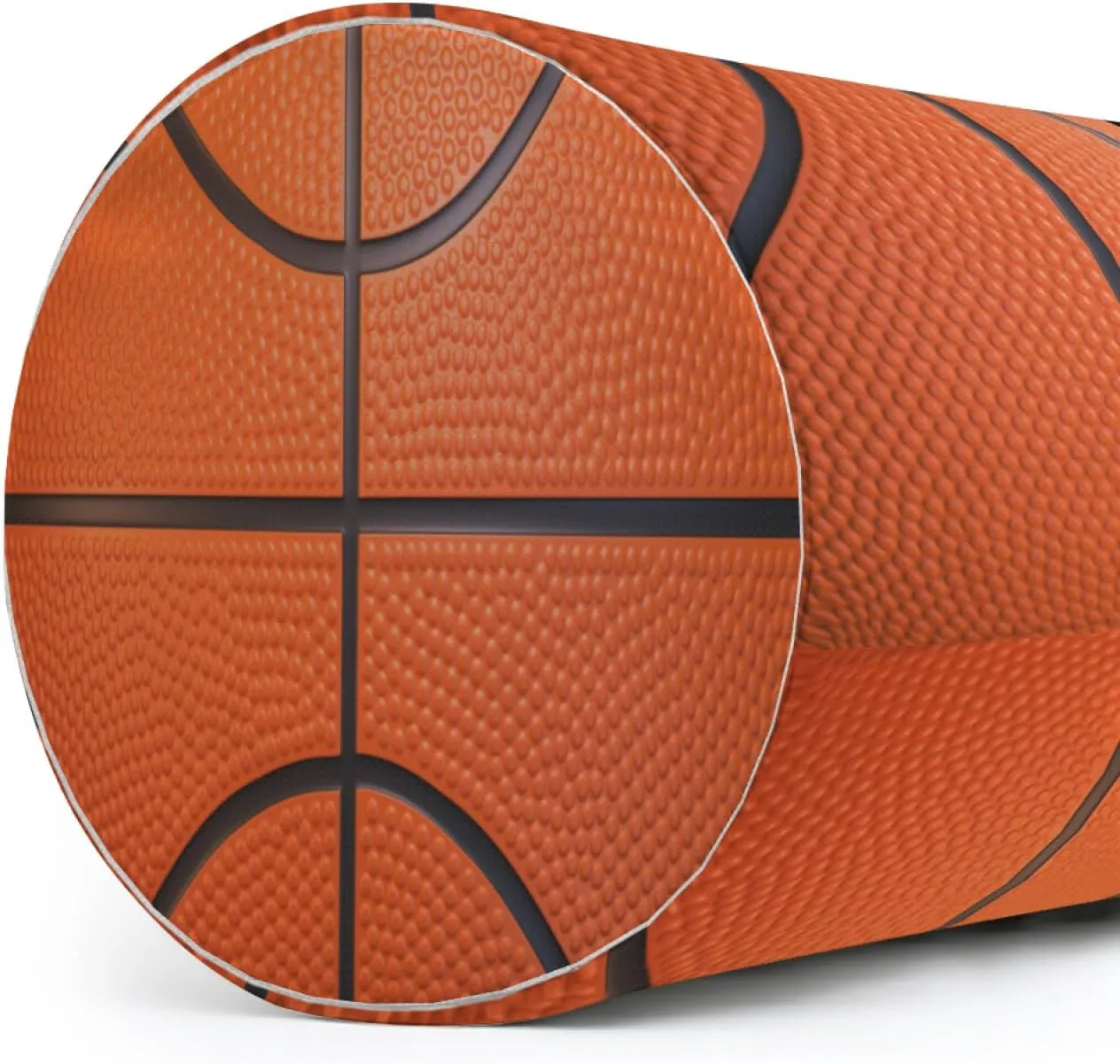 Basketball Ball Laundry Hamper Basket, Orange Basketball Ball Collapsible Portable Laundry Bag, Storage Bins Baskets, Baby Laundry Basket,Toys Storage Basket, Gifts Basket, Bedroom Home Decor