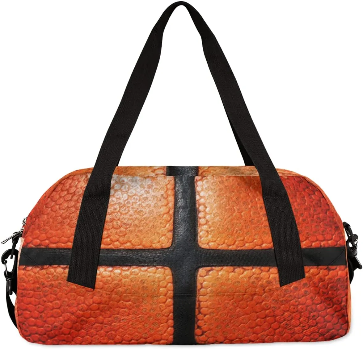 Basketball Design Kids Duffel Bag for Girls Boys Teens, Sport Dance Bag Overnight Small Duffel Bag Carry On Weekend Sports Gym Travel Bag for School Practice Gymnastics Ballet