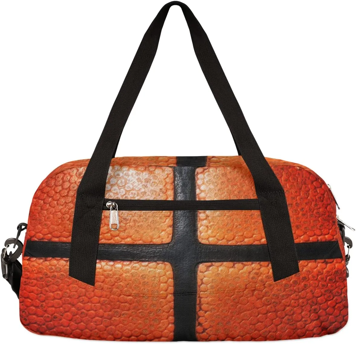 Basketball Design Kids Duffel Bag for Girls Boys Teens, Sport Dance Bag Overnight Small Duffel Bag Carry On Weekend Sports Gym Travel Bag for School Practice Gymnastics Ballet