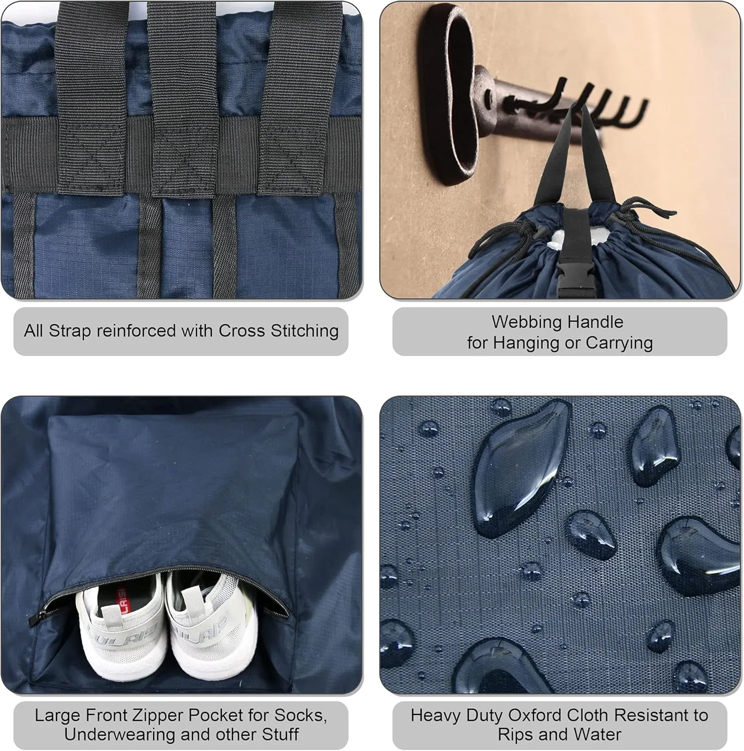 BeeGreen Laundry Backpack Bag Extra Large Heavy Duty