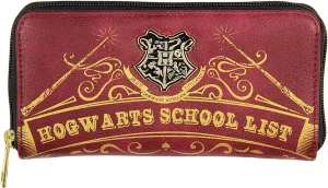 Bioworld Harry Potter Hogwarts School List Zip Around Wallet