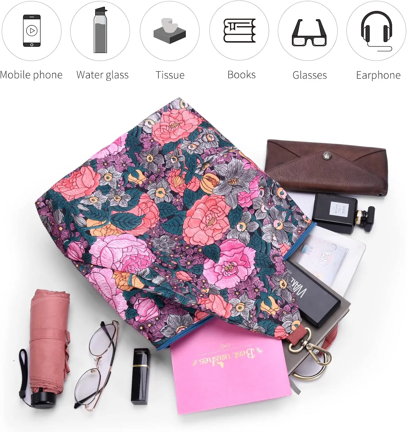 Black Butterfly Premium Backpack for Women, Bohemia Style Fashion Casual Daypack Backpack, Small Backpack Purse (06-fuchsia plus)