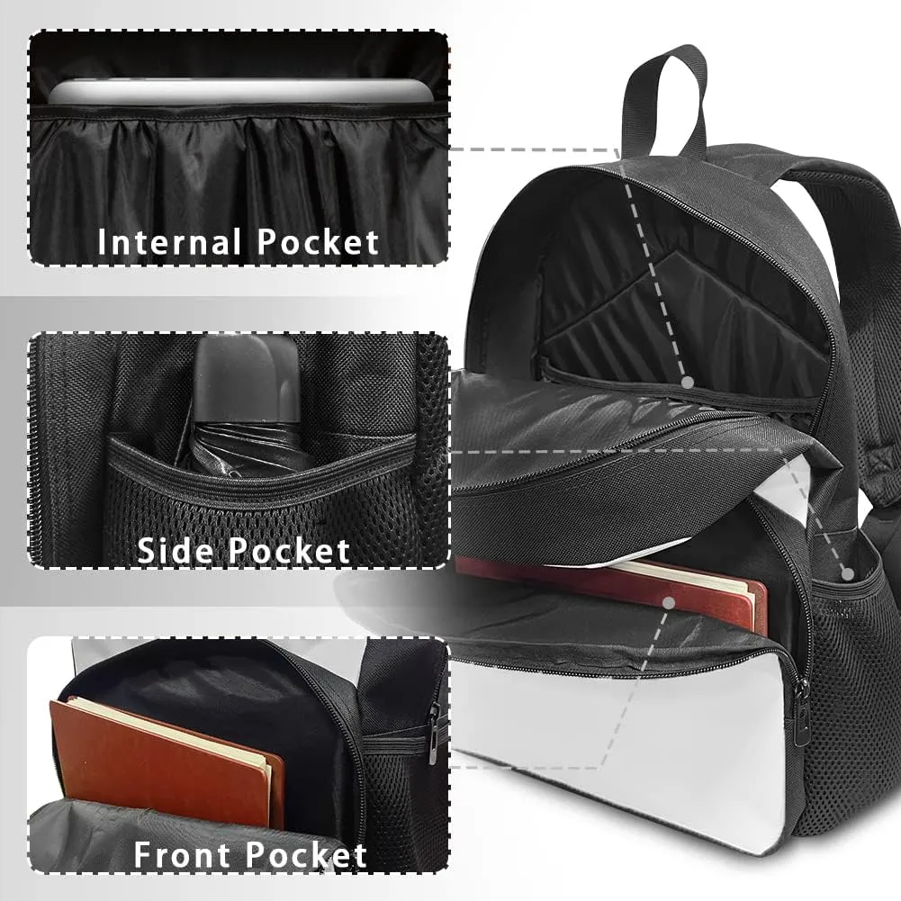 Black Girl Magic Backpack with Lunch Box for Girls Bookbag African Kindergarten School Bag Lunch Bag 8-10 African Backpack Lunchbag Pencil Box