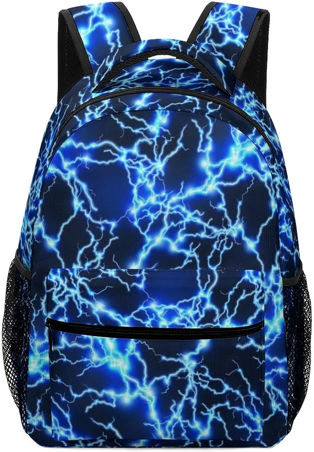 Blue Lightning Boys Backpack Elementary Middle School Backpack Bookbag for Girls Boys Kids Teen Back to School Book Bag Gifts for 2nd 3rd 4th 5th 6th Grade Students