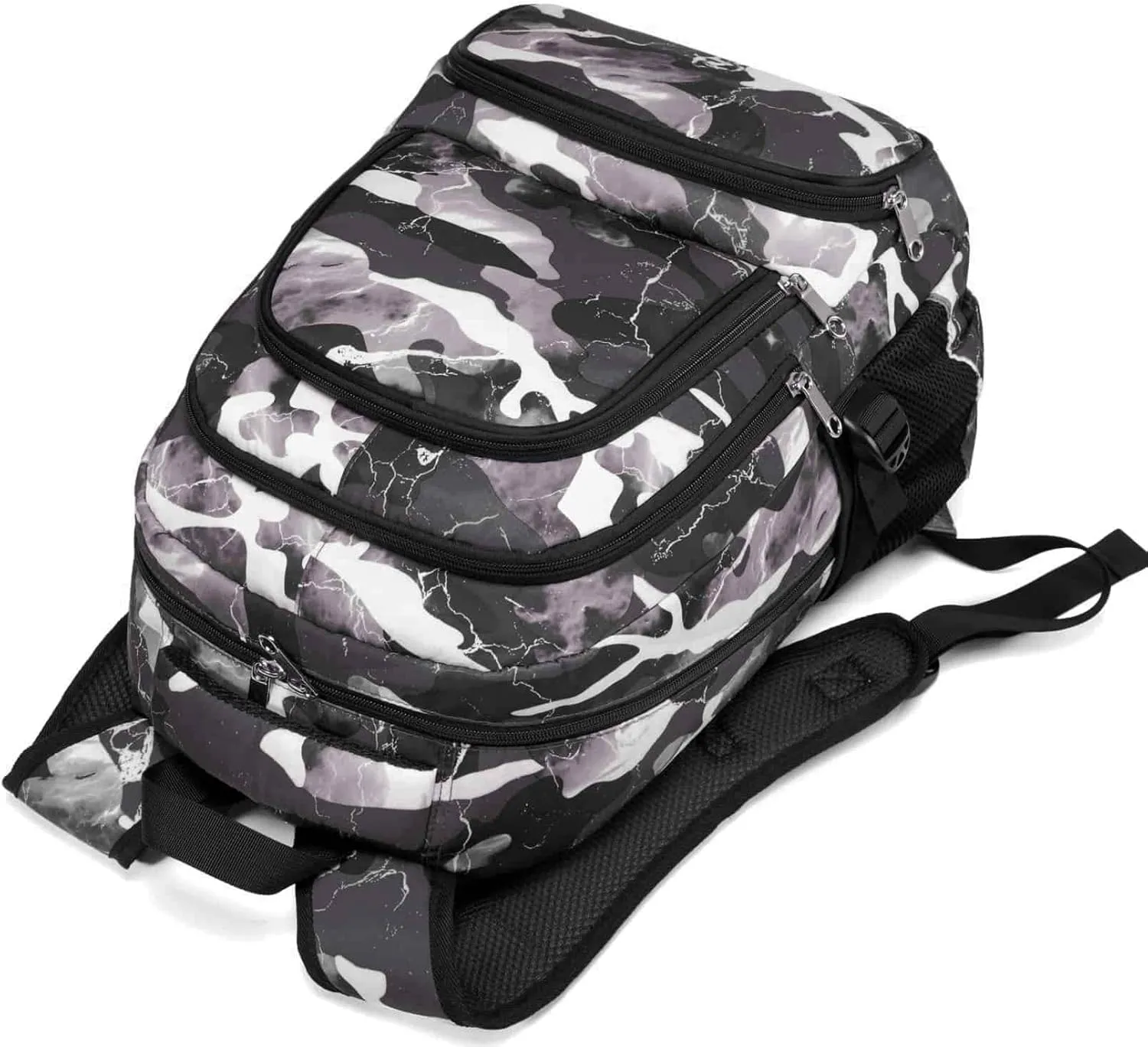 BLUEFAIRY Kids Backpack for Boys Elementary School Bags Primary Middle School Bookbags for Teens Back to School Gifts for Childs Mochila Escolares para Niños 17 Inch Aged 6-8 Camo Grey