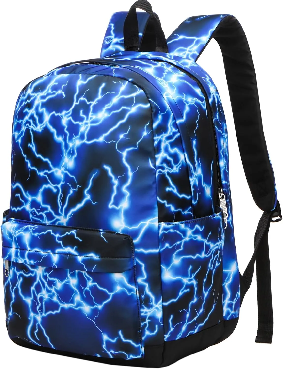 BLUEFAIRY School Backpack for Boys Teenagers Kids Middle School Bags Book Bag for Child Bookbag for Teens youth Padded Straps Lightweight Mochilas Escolares para Niños Lightning Blue