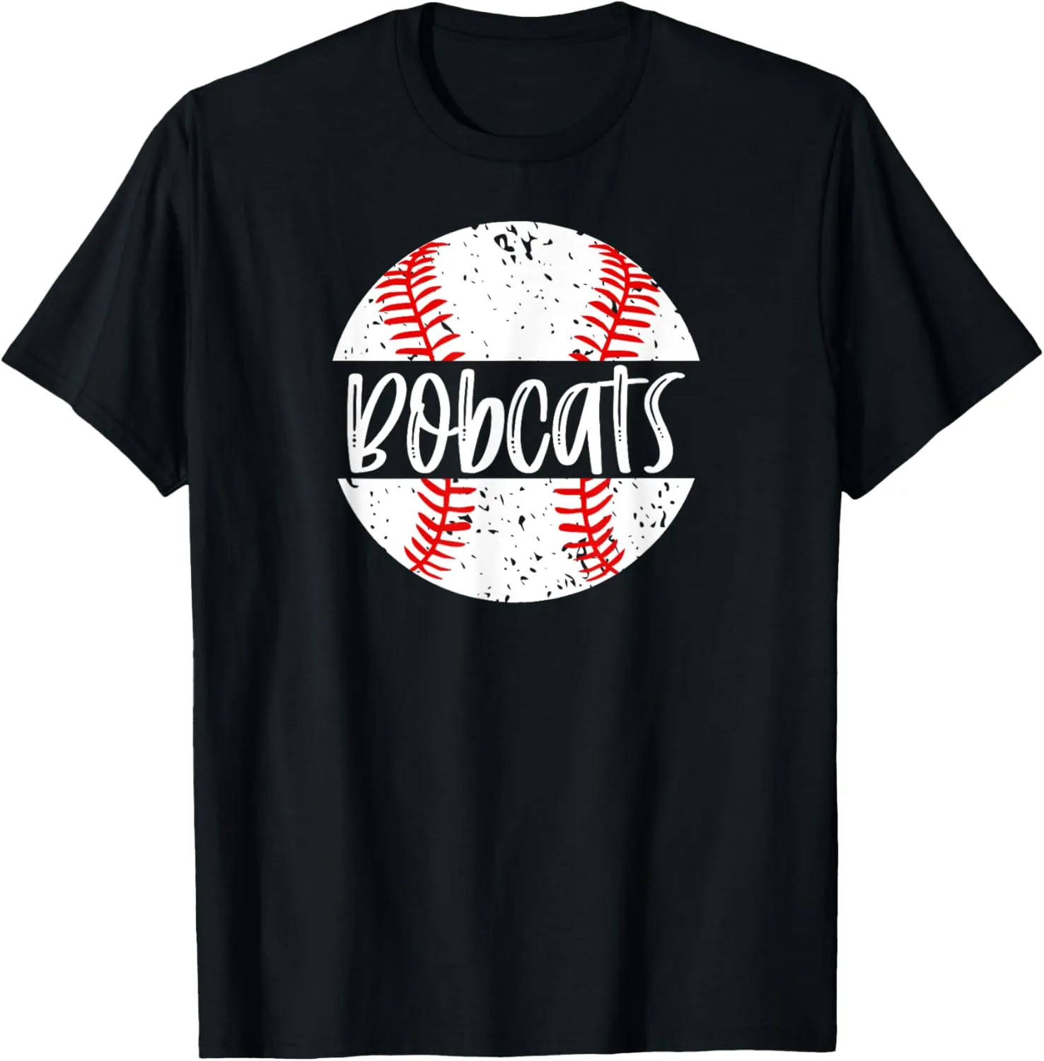 Bobcats Baseball Team Mascot School Spirit Game Day T-Shirt
