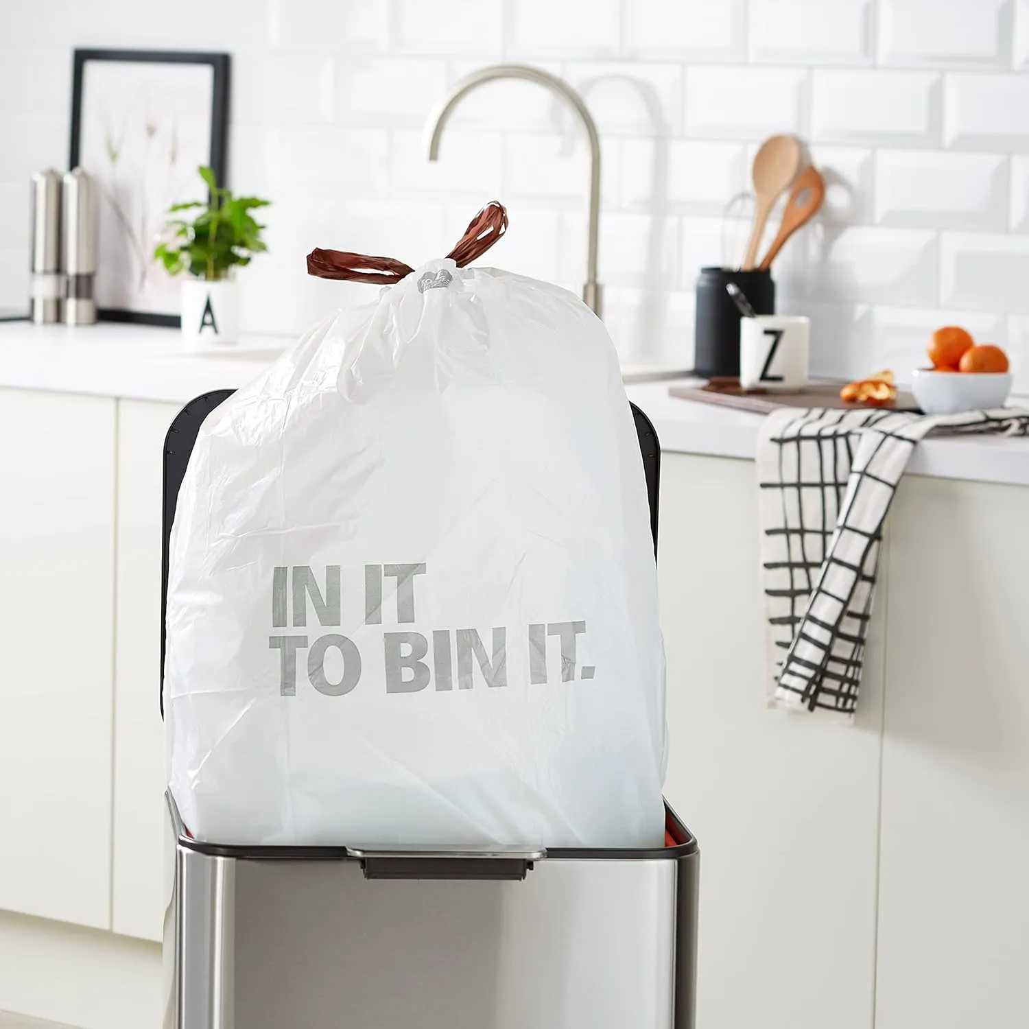 Brabantia Waste Bags Dispenser Pack L, 30 Pcs, 40-45 Litre, White