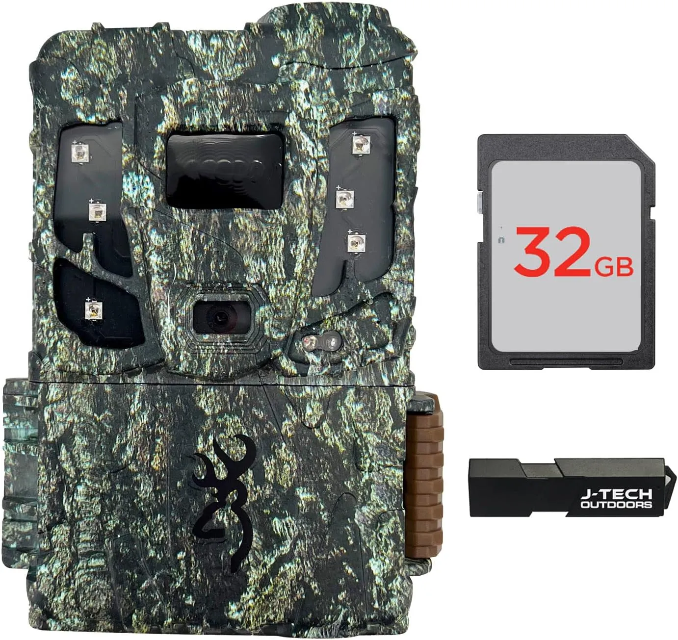 Browning Defender Pro Scout MAX Extreme HD Cellular Trail Game Camera (AT&T VERIZON) Bundle Includes 32GB Memory Card and J-TECH Card Reader (20MP) | BTCPSMXHD