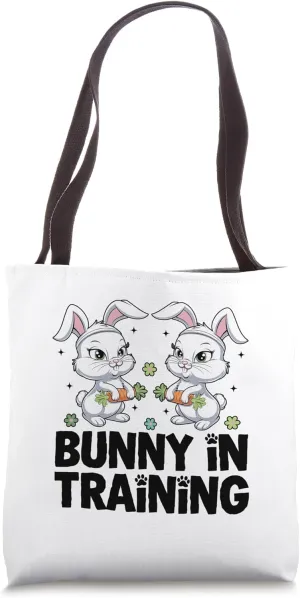 Bunny In Training Easter Day Egg Chocolate Hunting Tote Bag