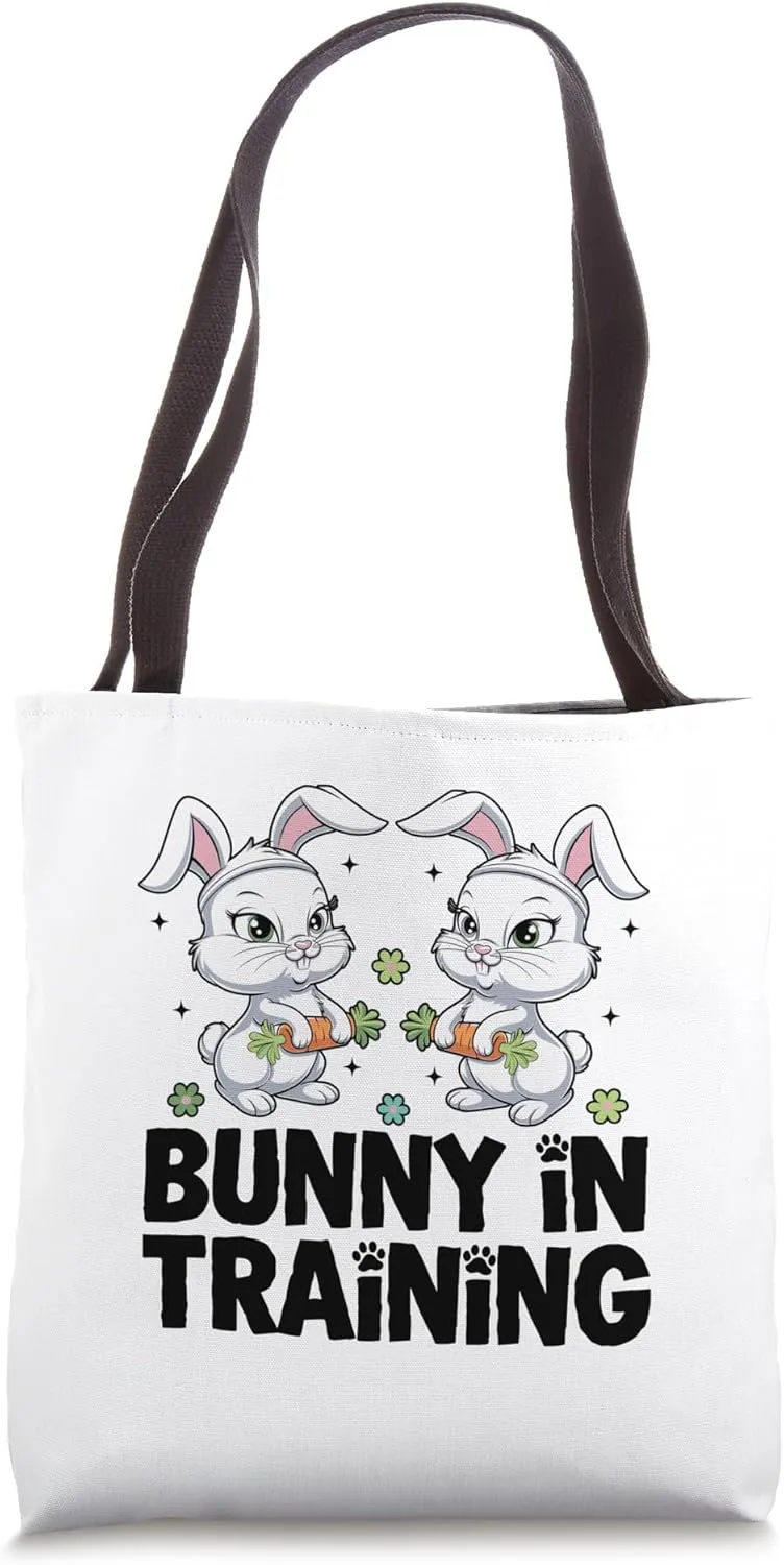 Bunny In Training Easter Day Egg Chocolate Hunting Tote Bag
