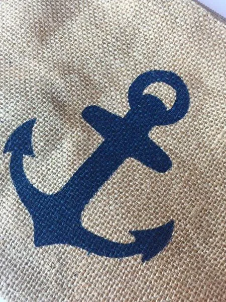 Burlap & Canvas Anything Bags/Clutch