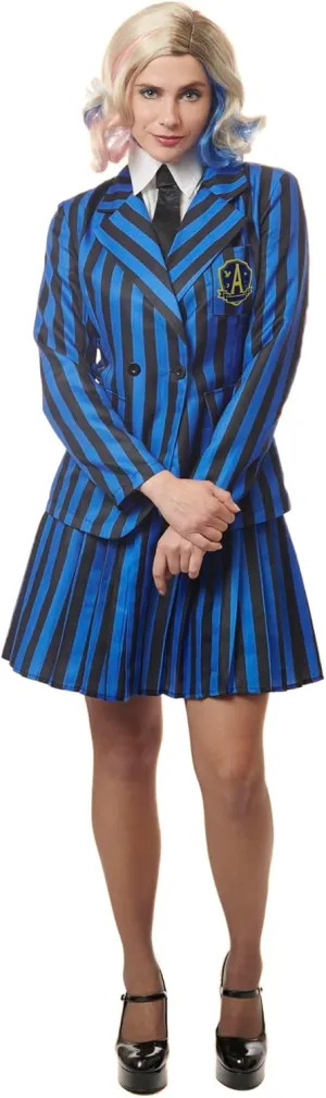 by Franco Gothic School Girl Uniform- Blue & Black