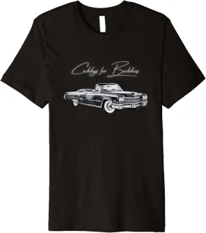 Cadillac Classic - Old School | Black & White Premium T-Shirt