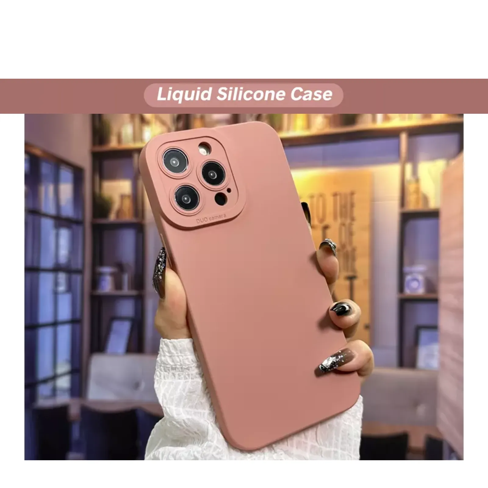Camera Lens Cover Shockproof Silicone Case For Apple iPhone 13 Pro Max Pink
