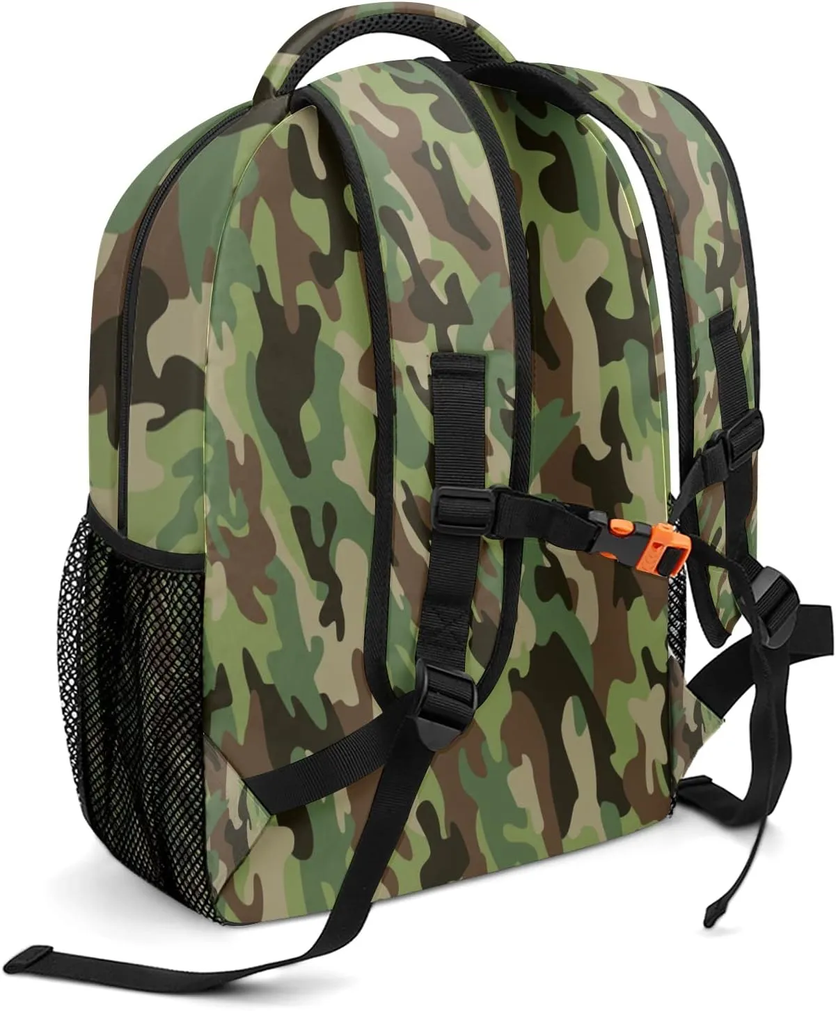 Camouflage Army and Military Backpack Personalized Name Laptop Travel Hiking Camping Daypack