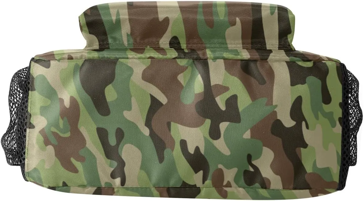 Camouflage Army and Military Backpack Personalized Name Laptop Travel Hiking Camping Daypack