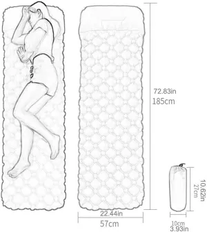 Camping Mat Inflatable Mattresses Camp Air Mattress Outdoor Mat Tent Mat Sleeping Pad