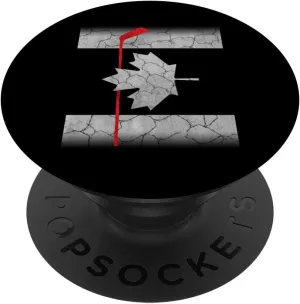 Canada Hockey Canadian Flag Hockey Team Player Distressed PopSockets Swappable PopGrip