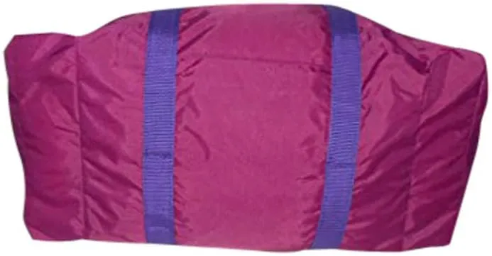Carry On Size Weekend Bag, Main Compartment And Two End Pockets, Made In USA. (Fuchsia)