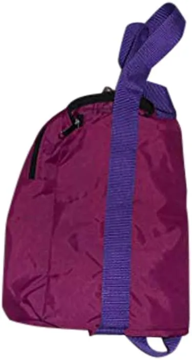 Carry On Size Weekend Bag, Main Compartment And Two End Pockets, Made In USA. (Fuchsia)