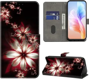Case for Honor Magic 6 Lite,Honor Magic 6 Lite Phone Case Wallet,Cute Flip Folio PU Leather Protective Cover with Card Holderfor Honor Magic 6 Lite - Dream Flower