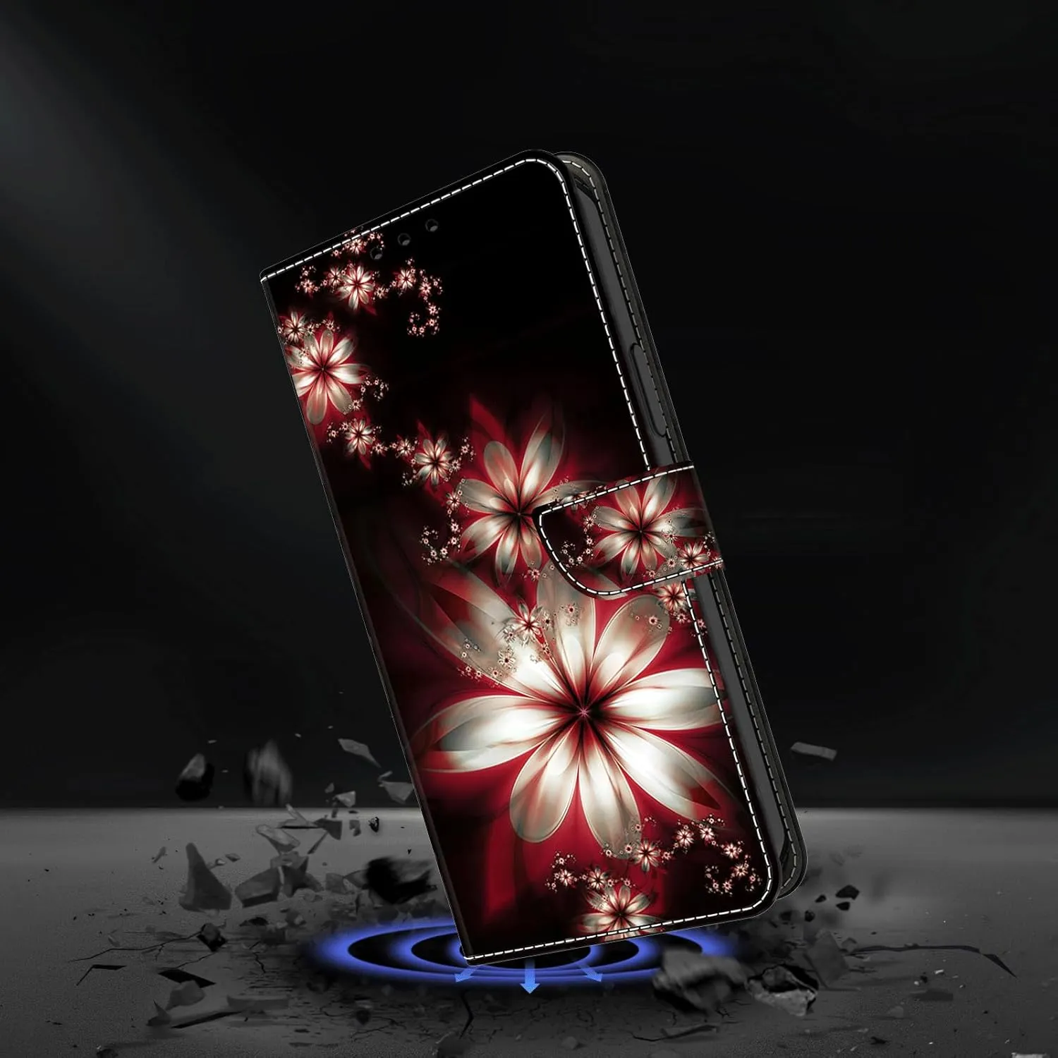 Case for Honor Magic 6 Lite,Honor Magic 6 Lite Phone Case Wallet,Cute Flip Folio PU Leather Protective Cover with Card Holderfor Honor Magic 6 Lite - Dream Flower
