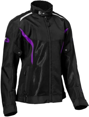 Castle X Women's Pulse 2 Motorcycle Jacket - Black/Grape, Small