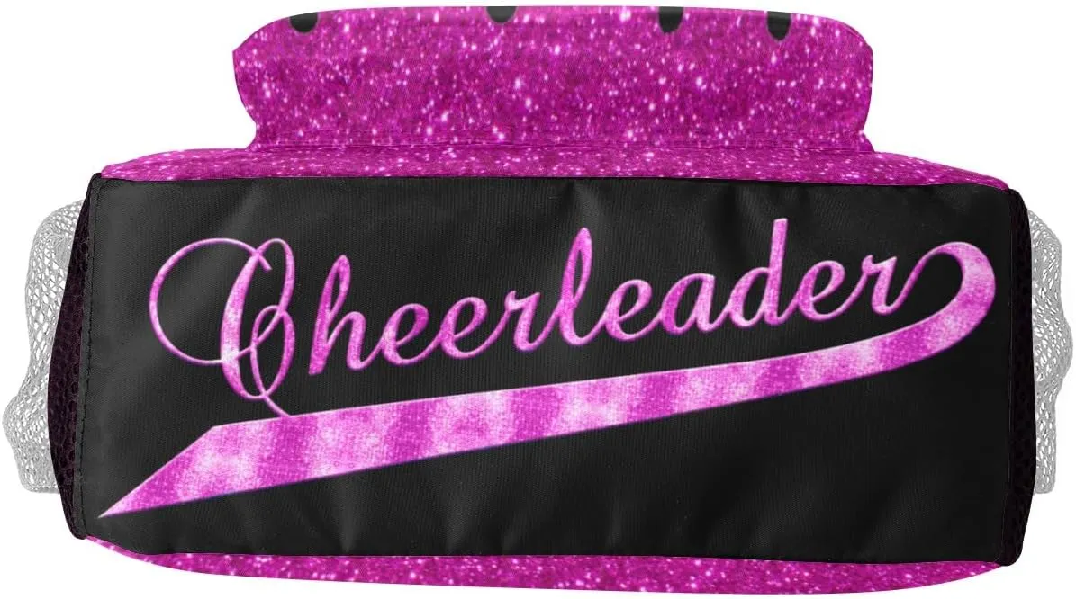 Cheerleader Megenta Cheer Personalized School Backpack for Kid-Boy/Girl Primary Daypack Travel Bookbag