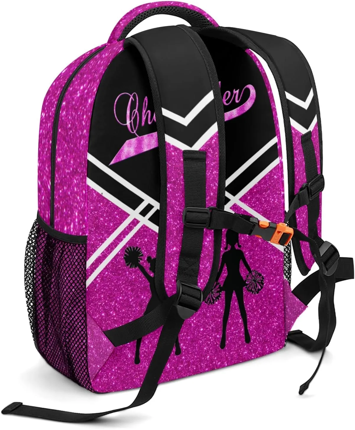 Cheerleader Megenta Cheer Personalized School Backpack for Kid-Boy/Girl Primary Daypack Travel Bookbag