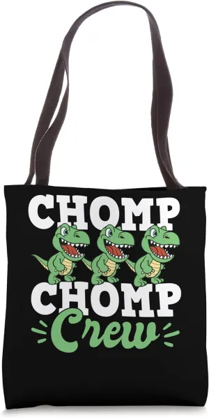 Chomp Chomp Crew Dinosaur Dino Birthday Tote Bag