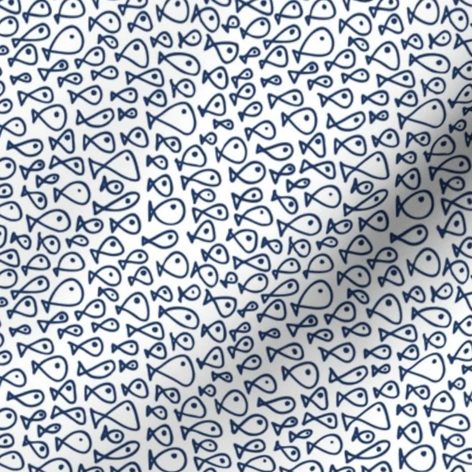 Coastal Collection - Doodle fish ~ Fabric