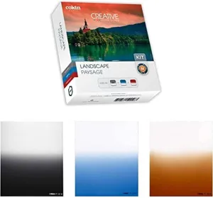 Cokin Square Filter Landscape Creative Kit - Includes Gnd 3-Stop Soft (121S), Gdn Blue Soft (123S), Gnd Tobacco Soft (125S) for M (P) Series Holder - 84mm X 100mm