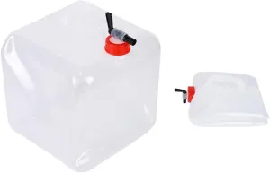 Collapsible Bucket Camping Water Storage, Heavy Duty Water Container with Spigot, Bpa Free Food Safe Folding Water Jug Canteen for Outdoor Hiking Emergency Survival Kit, 2pcs