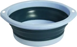 Collapsible wash Basin Creative Folding Washbasin Outdoor Travel Portable Plastic Foldable Washbasin for Washing Dishes Washing Clothes Basin Household(Blue,Small)