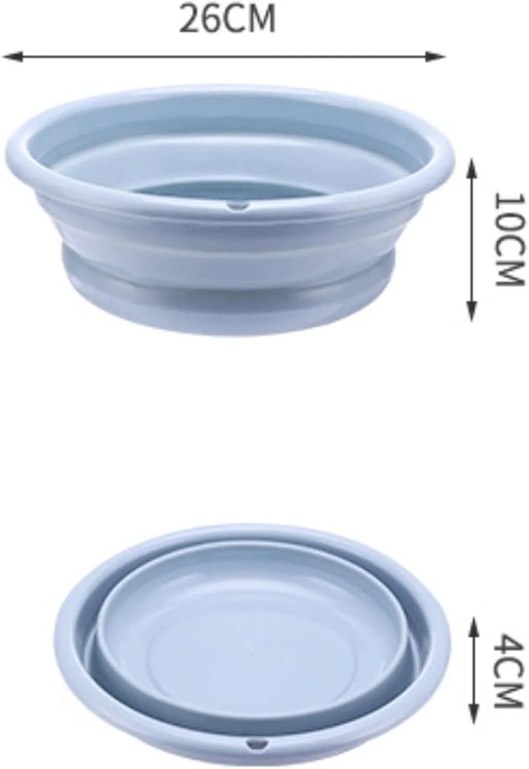Collapsible wash Basin Household Folding Wash Basins Portable Round Multipurpose Collapsible Portable Water Bucket Clean Washbasin for Travel(Purple)