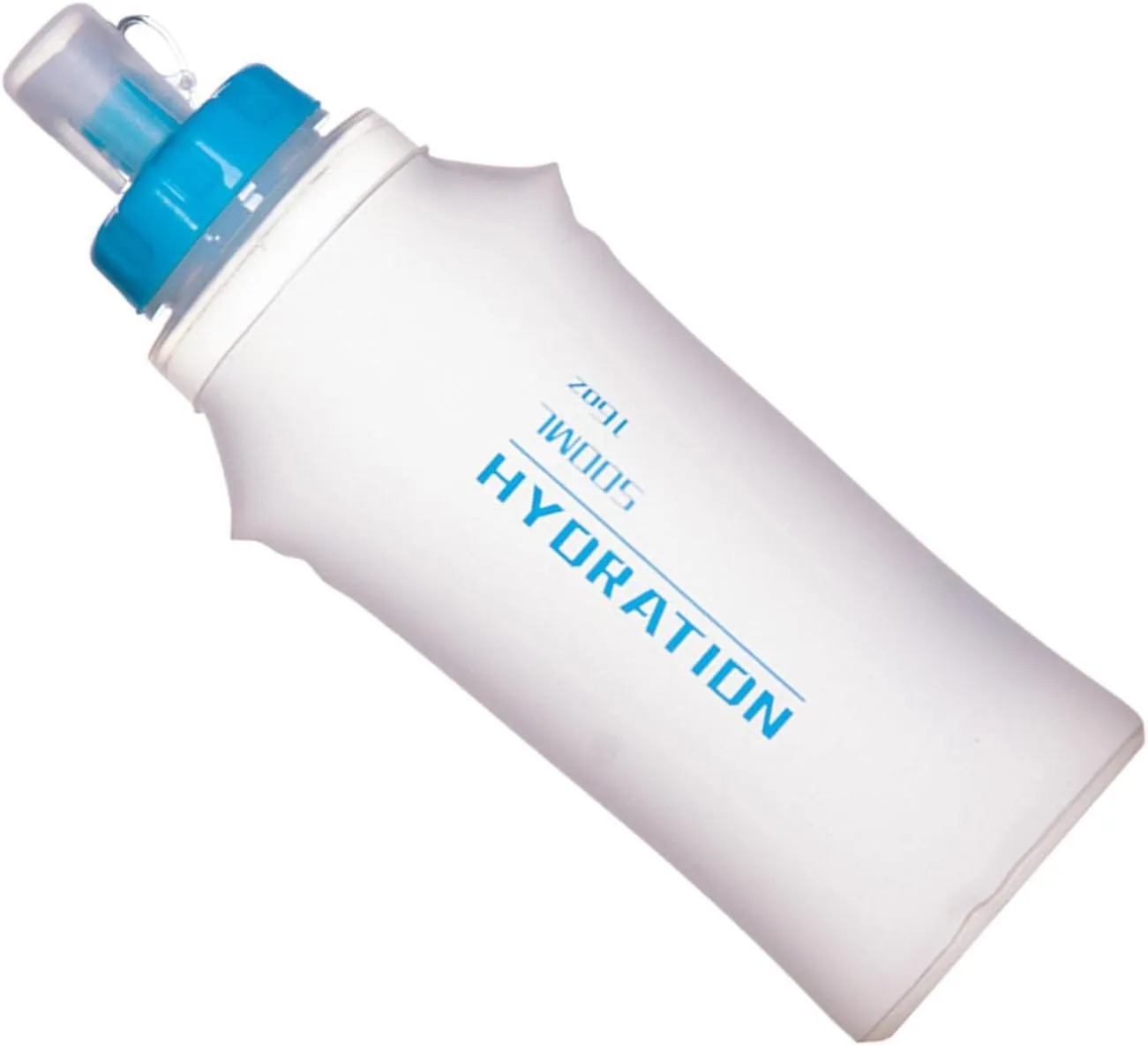 Collapsible Water Bottles for Travel - Sports Water Bottle with Straw | Sports Squeeze Water Bottle with Straw, Leak Proof Water Container for Running Hiking Cycling Climbing(Transparent)