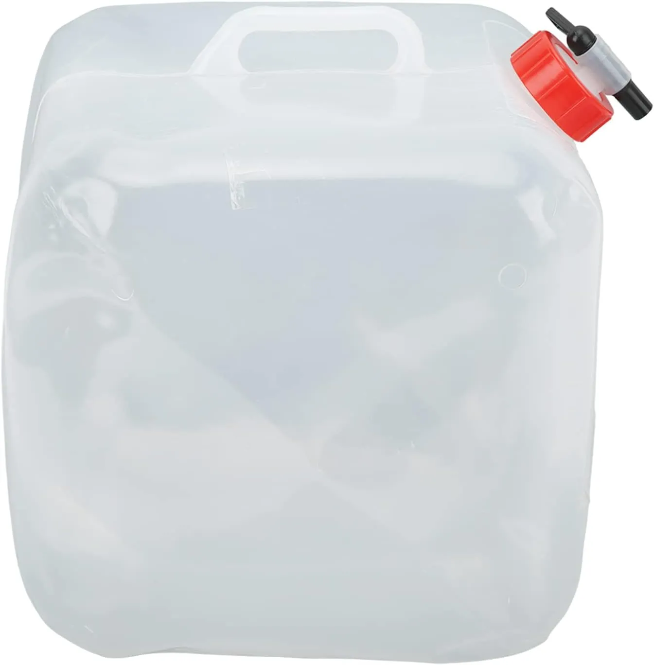 Collapsible Water Canister Portable Plastic Foldable Drinking Water Container with Tap Screw Cap for Travel Kitchen