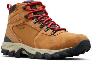 Columbia Men's Newton Ridge Plus II Suede Waterproof, 2024 Elk/Mountain Red, 7