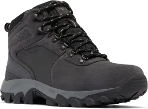 Columbia Men's Newton Ridge Plus II Suede Waterproof, 2024 Shark/Black, 7