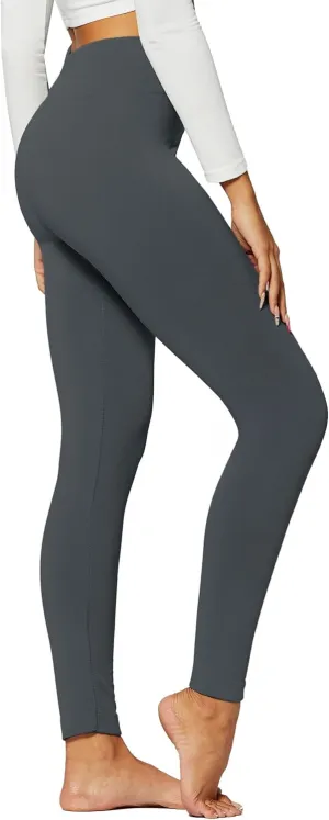 Conceited Fleece Lined Leggings Women - Regular and Plus Size Tights - Premium Fabric in Many Colors