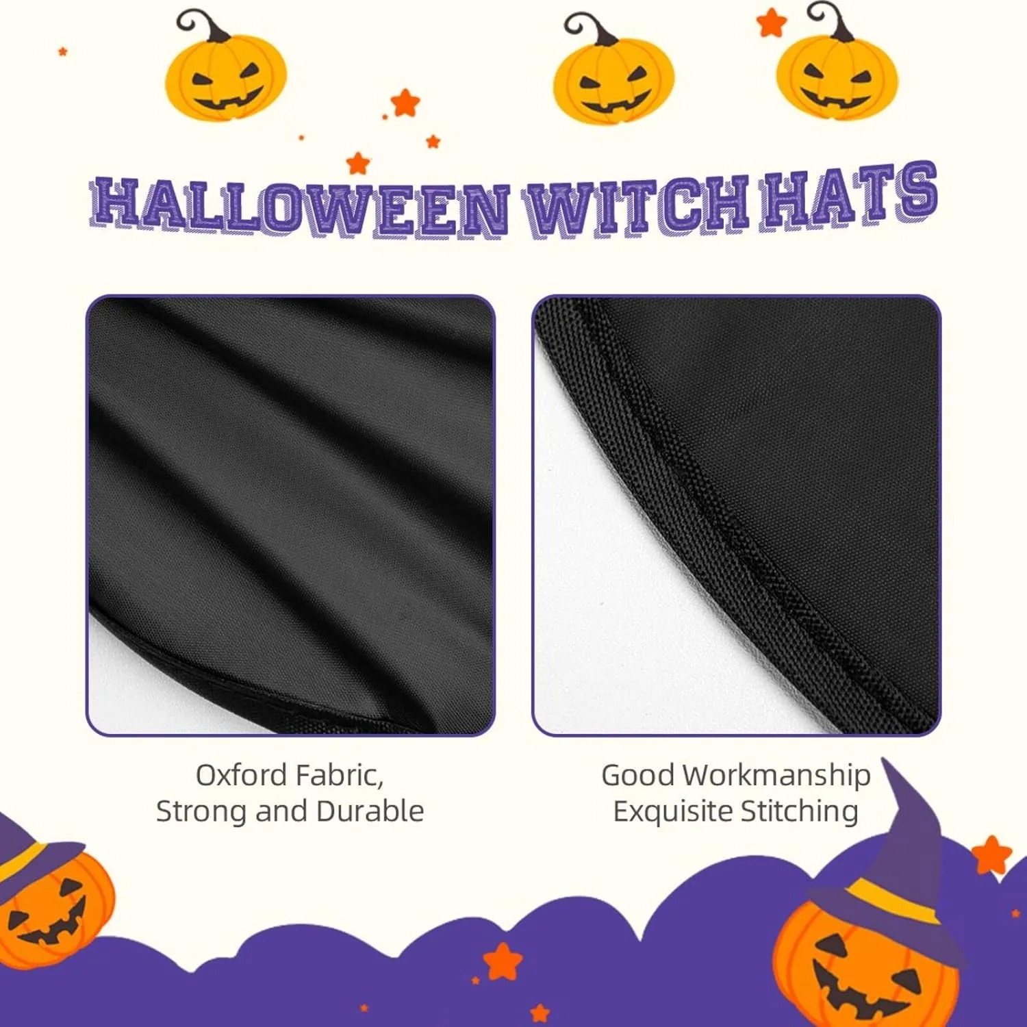 Cool Drums Set Print Funny Halloween Hats Witch Hats For Men, Women, Halloween Parties Costume Events