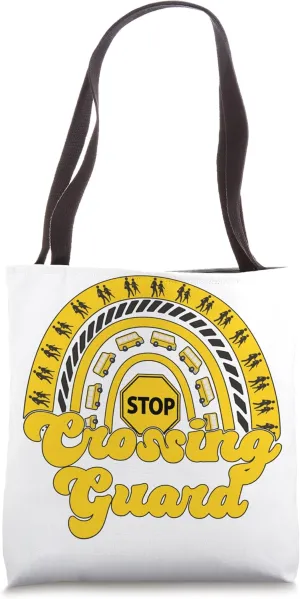 Crossing Guard Rainbow Crosswalk Attendant Tote Bag