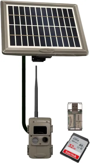 Cuddeback CuddeLink Wireless Trail Camera System - 3rd Gen Sensor for Wildlife Monitoring - Fast Trigger Speeds Bundle with 32 GB Memory Cards, Card Reader, and Trail Camera Accesories (4 Items)