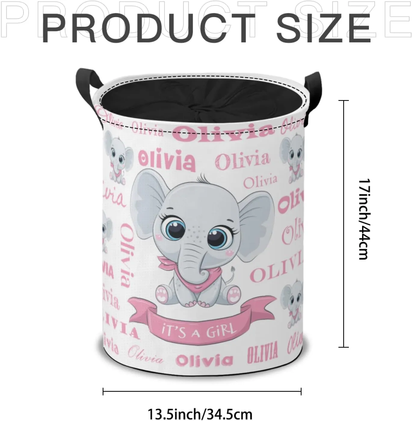 Custom Name Laundry Hamper Basket, Personalized Collapsible Portable Laundry Bag with Name, Storage Bins Baskets, Baby Boys Girls Laundry Basket,Toys Storage Basket, Gifts Basket, Bedroom Home Decor