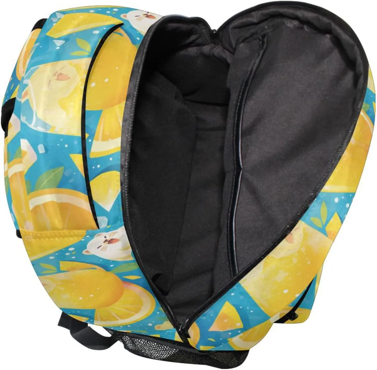 Cute Backpack for Men and Women Fashion Diaper Bag Backpack with Chest Strap for College Work Lemons & Limes Style