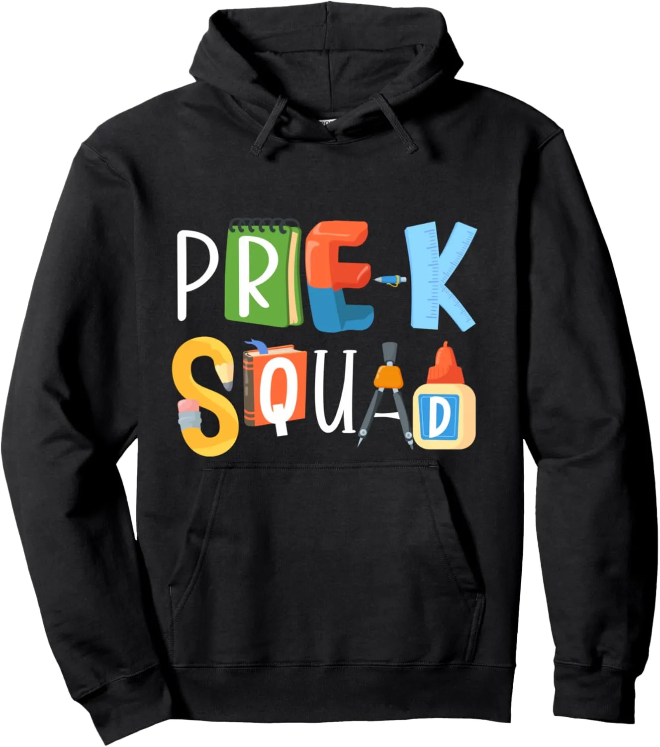 Cute Pre-K Squad Teachers Early Childhood PreSchool Spirit Pullover Hoodie