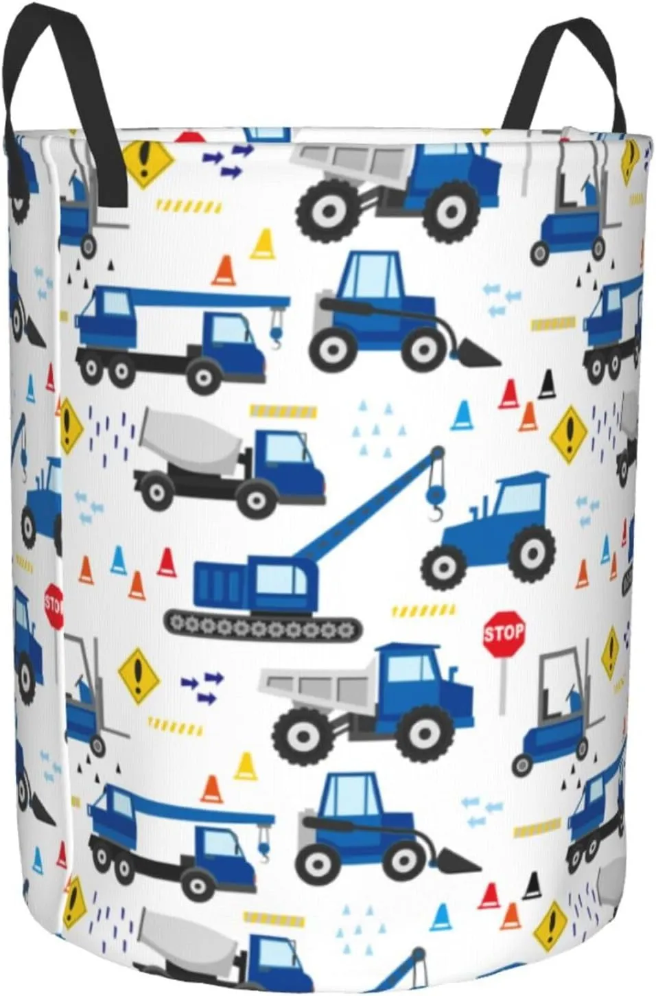 Cute Truck Tractor Laundry Basket Cartoon Construction Laundry Hamper Funny Car Small Laundry Hamper With Handle, For Room Decor, Nursery Hamper,Gift Baskets,Toys，Home Organizer